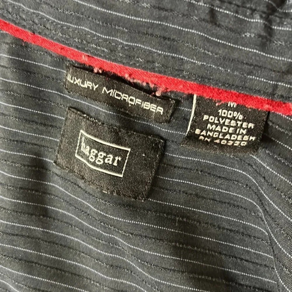 Blue Striped Microfiber Haggar Button Down - Picture 4 of 4